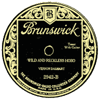 A Brunswick record label from the mid-1920s