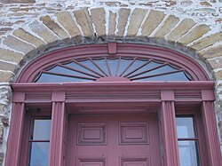 Fanlight at Montgomery's Inn in Toronto, Ontario