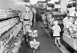 A supermarket in Sweden, 1941
