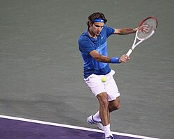 Federer defeated Nadal in a memorable first meeting at Indian Wells that included a rain delay on match point.