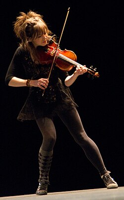 Lindsey Stirling performing at TEDx Berkeley, 2012