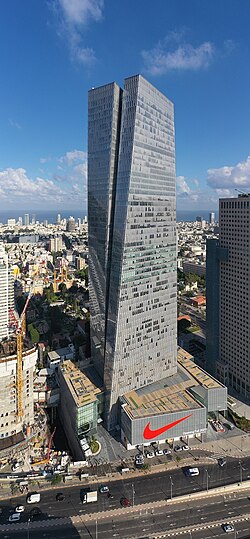 Azrieli Sarona Tower, the third tallest building in Israel