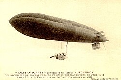 Astra-Torres airship No.1 at an air show in 1911