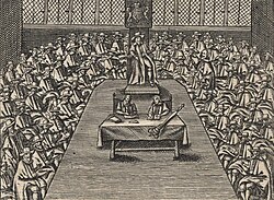 Over the centuries, the English Parliament progressively limited the power of the English monarchy, a process that arguably culminated in the English Civil War.