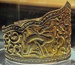 Liao dynasty crown – side