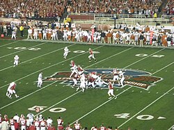 Alabama plays Texas for the 2010 BCS National Championship.