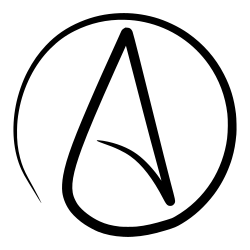 Symbol of atheism endorsed by the Atheist Alliance International[200]