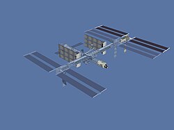 P6 truss after relocation