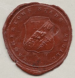 The wax seal of Tampere from 1839