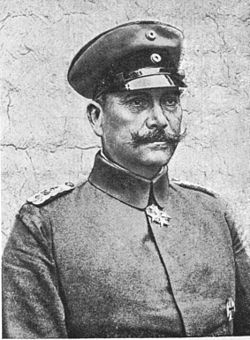 Colonel Georg Bruchmüller, nicknamed Durchbruchmüller as a combination of the German word Durchbruch (breakthrough) with his name, for his fame with using hurricane artillery bombardments for breakthroughs in World War I