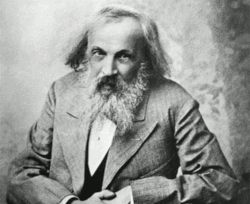 In his periodic table, Dmitri Mendeleev predicted the existence of 7 new elements,[71] and placed all 60 elements known at the time in their correct places.[72]
