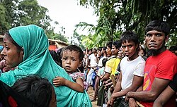 Rohingyas at the Kutupalong refugee camp in Bangladesh, October 2017