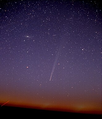 Comet C/2004 F4 (Bradfield) from Cactus Flats in NE Colorado, US.