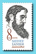 Sidney Lanier on a 1972 stamp