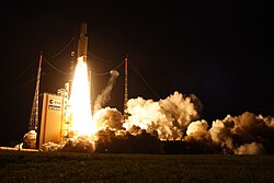 Launch at the Kourou Space Centre in French Guiana