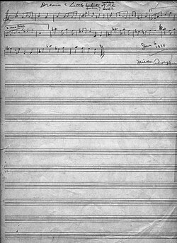 Handwritten musical manuscript titled Dream a Little Dream of Me, dated January 6, 1930, in the hand of Milton Adolphus.
