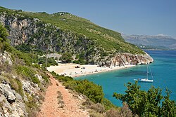 Gjipe is located on the confluence of the Adriatic and Ionian Sea, on the Albanian Riviera.