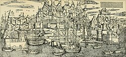 Attempted Portuguese scaling of the walls of Aden