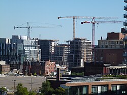 The West Don Lands is a former industrial site in downtown Toronto that has undergone redevelopment.