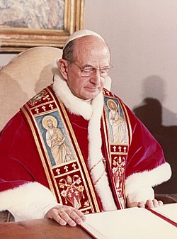 Paul VI in his office on 29 June 1968