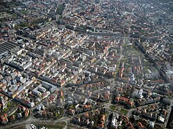 Aerial view of Ludwigsvorstadt