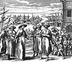 The work of the Mercedarians was in ransoming Christian slaves held in North Africa (1637).