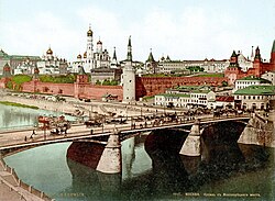 Moskva riverfront in the 19th century