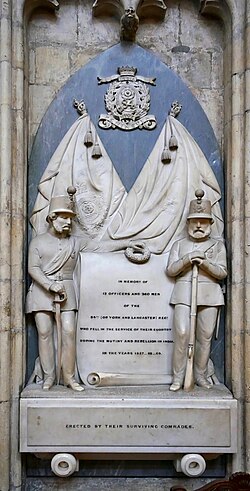Memorial inside the York Minster