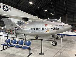 SV-5J displayed as the X-24A at the National Museum of the United States Air Force