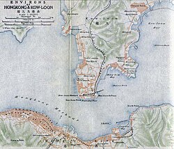 Map of Kowloon in 1915