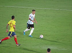 Martínez with Argentina in 2022