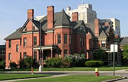 Restored Victorian homes on East Ferry Avenue