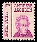 Andrew Jackson on a 1967 stamp