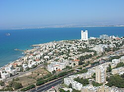 Bat Galim neighborhood and Haifa Bay