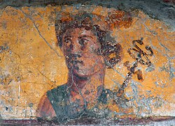 Fresco of Mercury-Hermes in Pompeii, 1st century