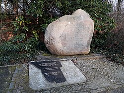 In Berlin, a memorial stone to German soldiers who died in the war was updated with a plaque acknowledging Herero and Nama victims (bottom left)