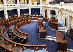 Chamber of the House of Representatives in 2018
