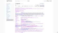 Wikipedia's editing interface