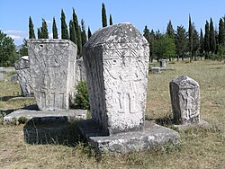 Medieval monumental tombstones (Stećci) that lie scattered across Bosnia and Herzegovina are historically associated with the Bosnian Church movement
