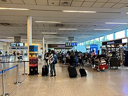 Arrivals area at Terminal C