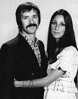 Publicity photo of Sonny & Cher in 1971.