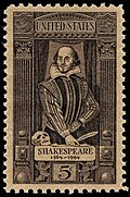 William Shakespeare on a 1938 stamp