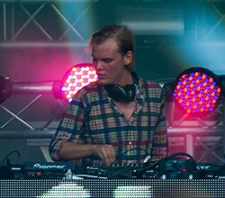 Avicii in 2011 in Paris