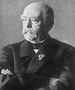 Otto von Bismarck, the Chancellor who effectively dictated German policy until Wilhelm II assumed the throne in 1888