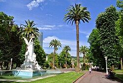 Palm trees during a sunny day in Bilbao