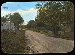 Pyle General Store and the trolly line operated by the West Chester Street Rail Company from 1904 until 1929