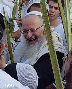 Eliyahu at the Western Wall during the holiday of Sukkot in 2018
