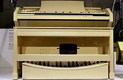 The Concert Model E was designed for church use and features a full 32-note pedalboard.