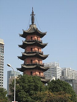 Tianfeng Tower, in Ningbo, a humid subtropical climate in China.