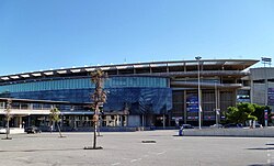 Main stand external view of the stadium